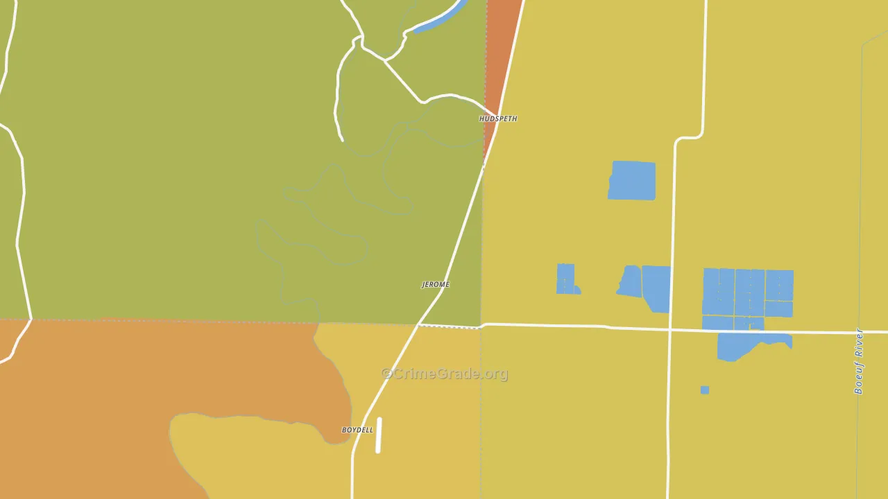 Montrose, AR Map of Vandalism Rates