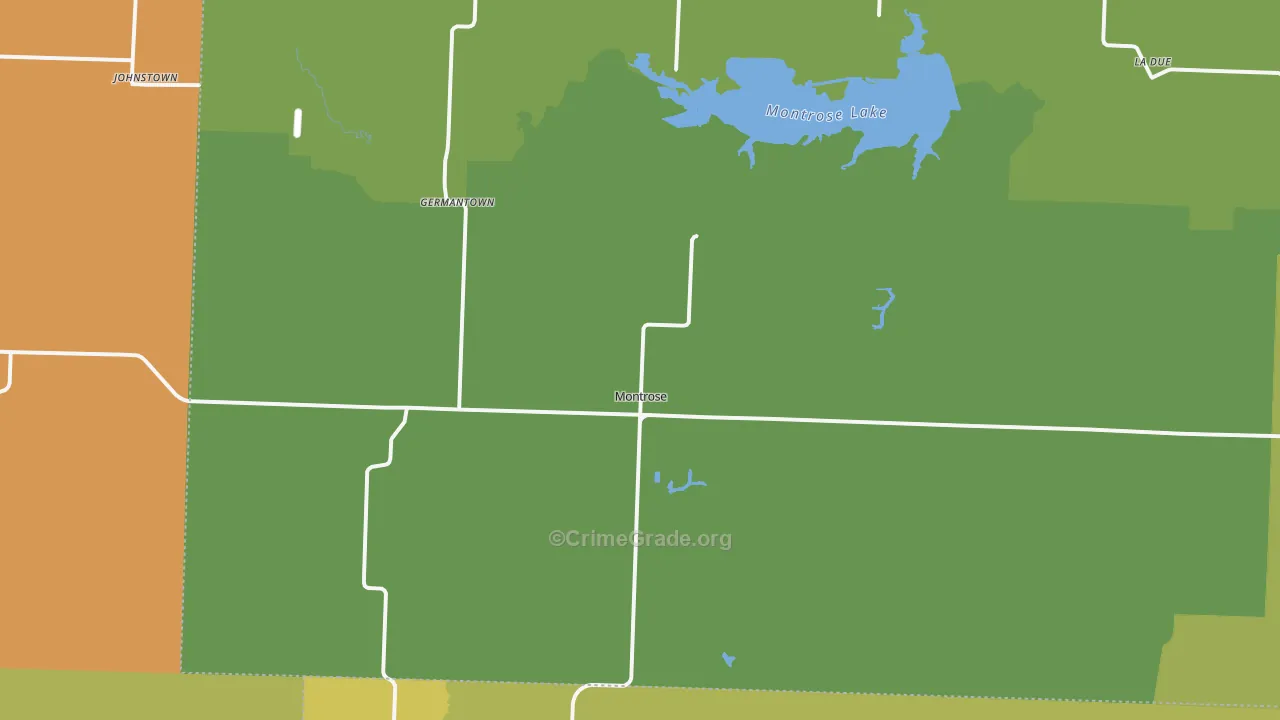 Montrose, MO Map of Vandalism Rates