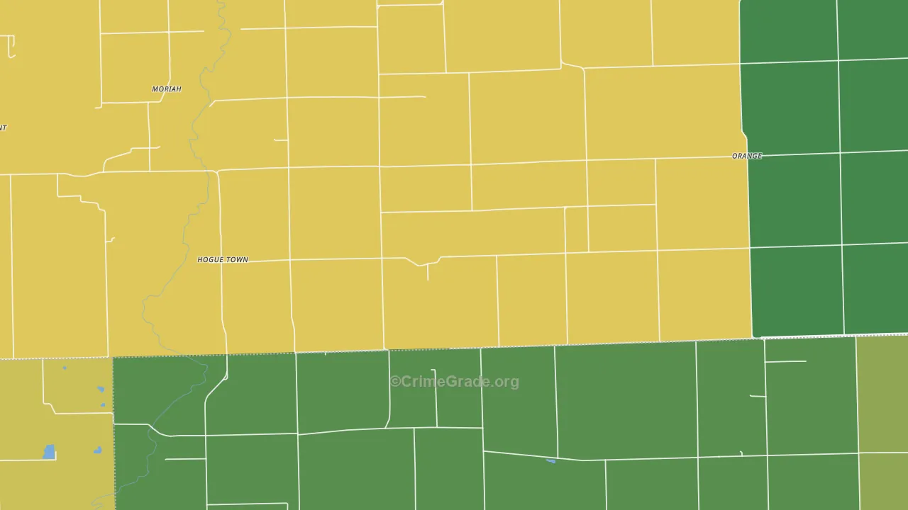Moonshine, IL Map of Vandalism Rates
