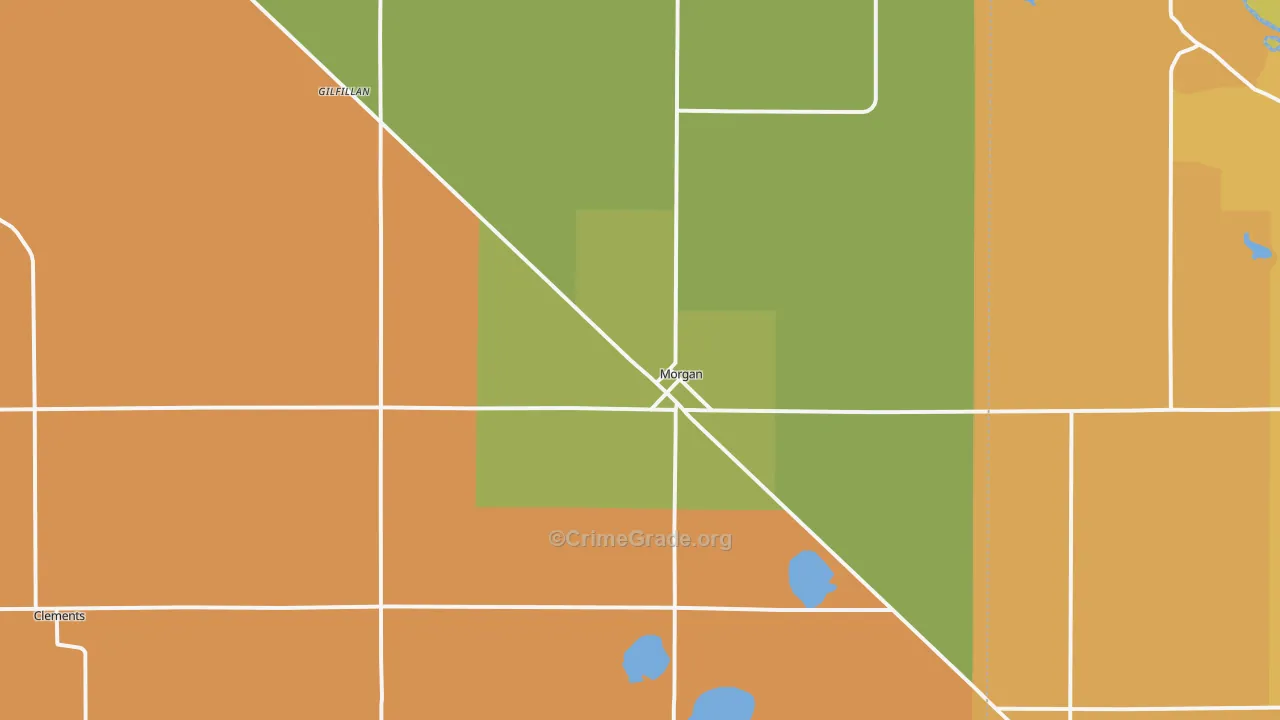 Morgan, MN Map of Vandalism Rates