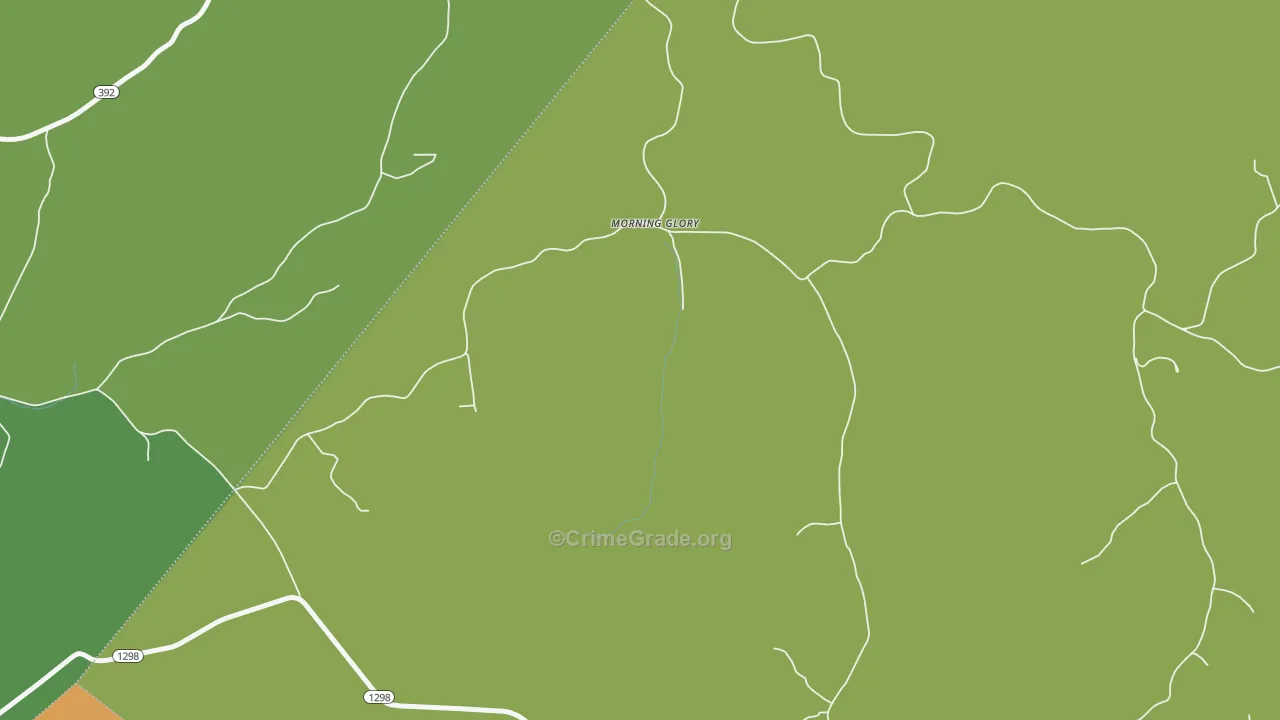Morning Glory, KY Map of Vandalism Rates