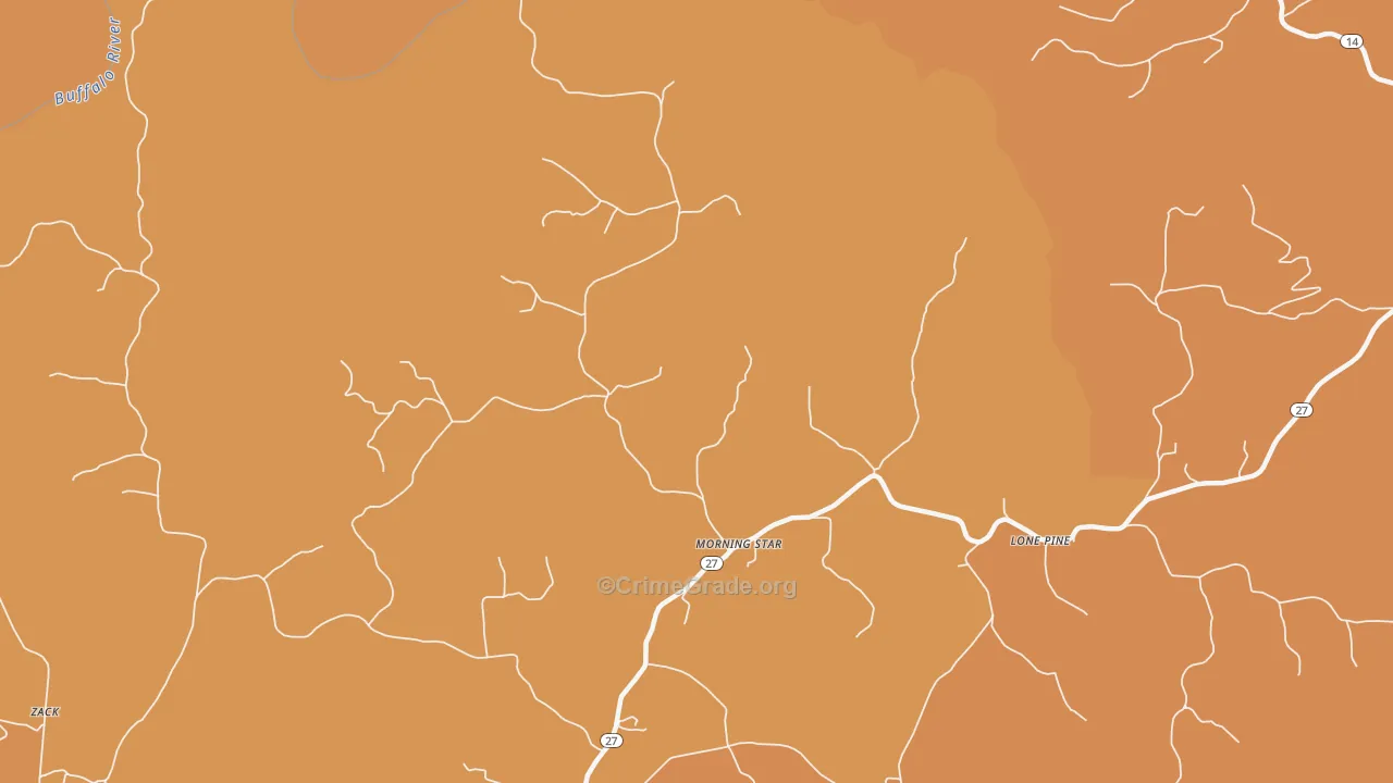 Morning Star, AR Map of Vandalism Rates