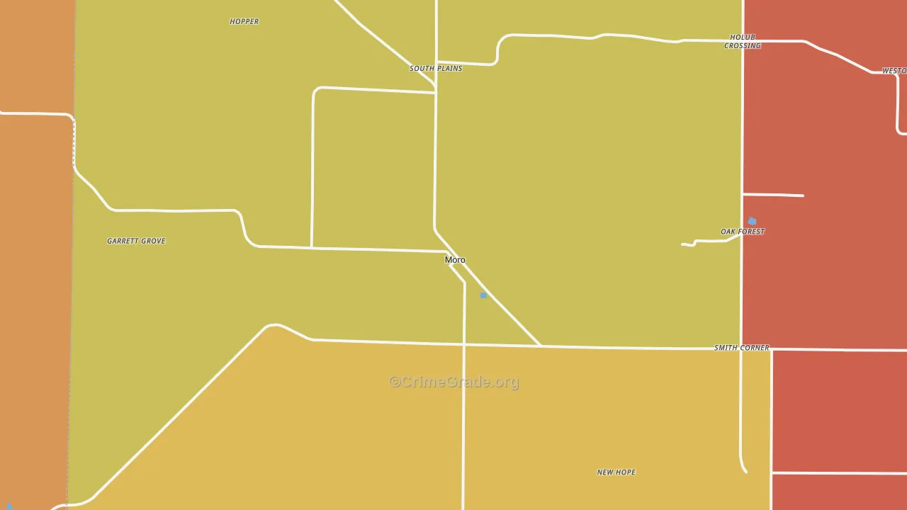 Moro, AR Map of Vandalism Rates