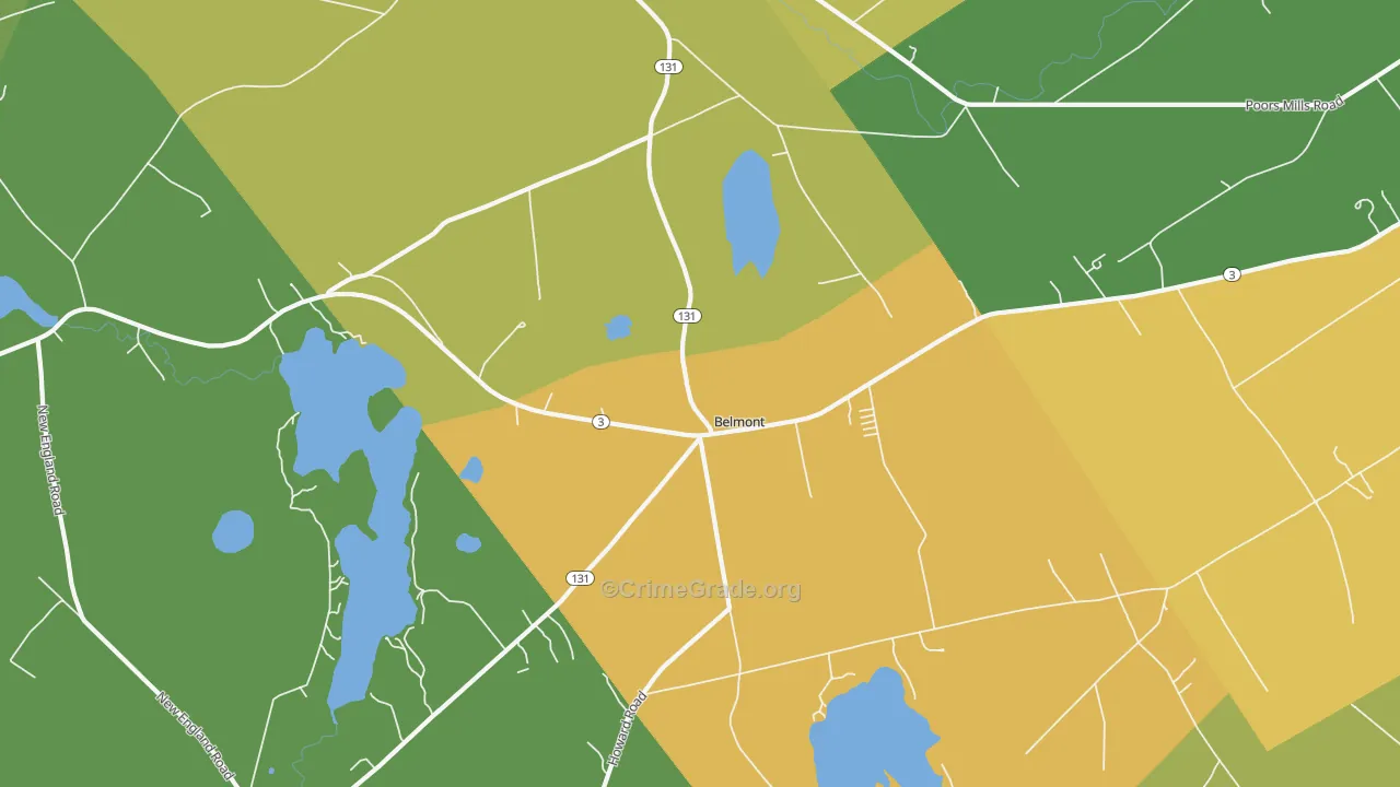 Morrill, ME Map of Vandalism Rates