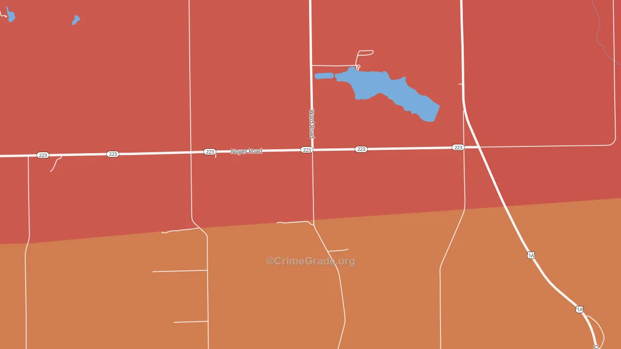 Morris Corner, ME Map of Vandalism Rates
