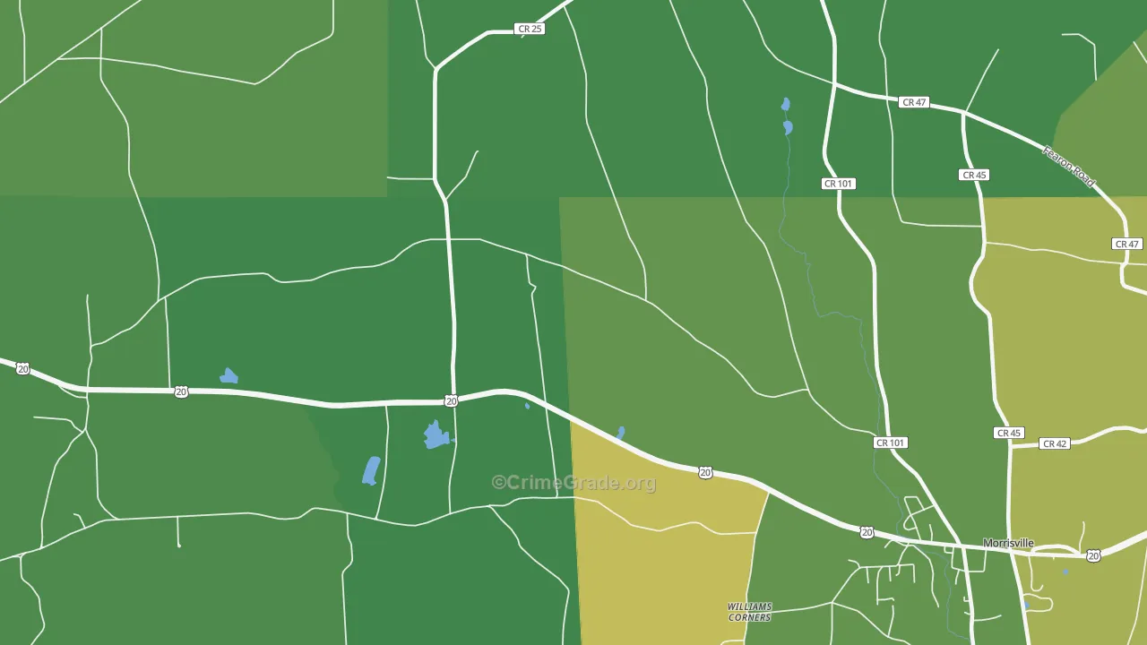 Morrisville Station, NY Map of Vandalism Rates