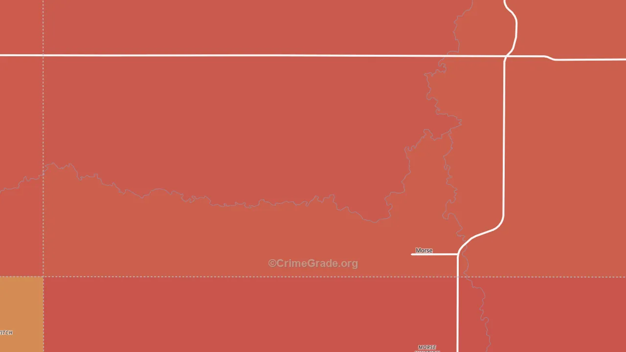 Morse, TX Map of Vandalism Rates