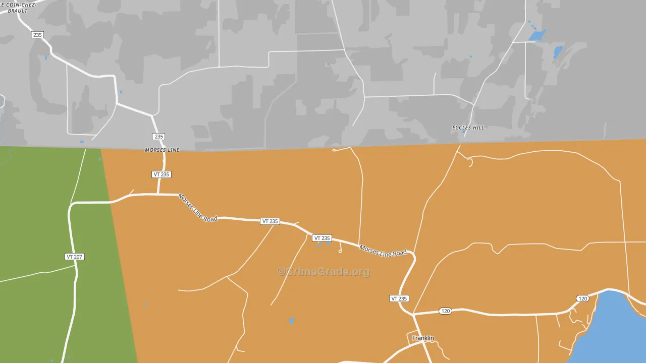 Morses Line, VT Map of Vandalism Rates