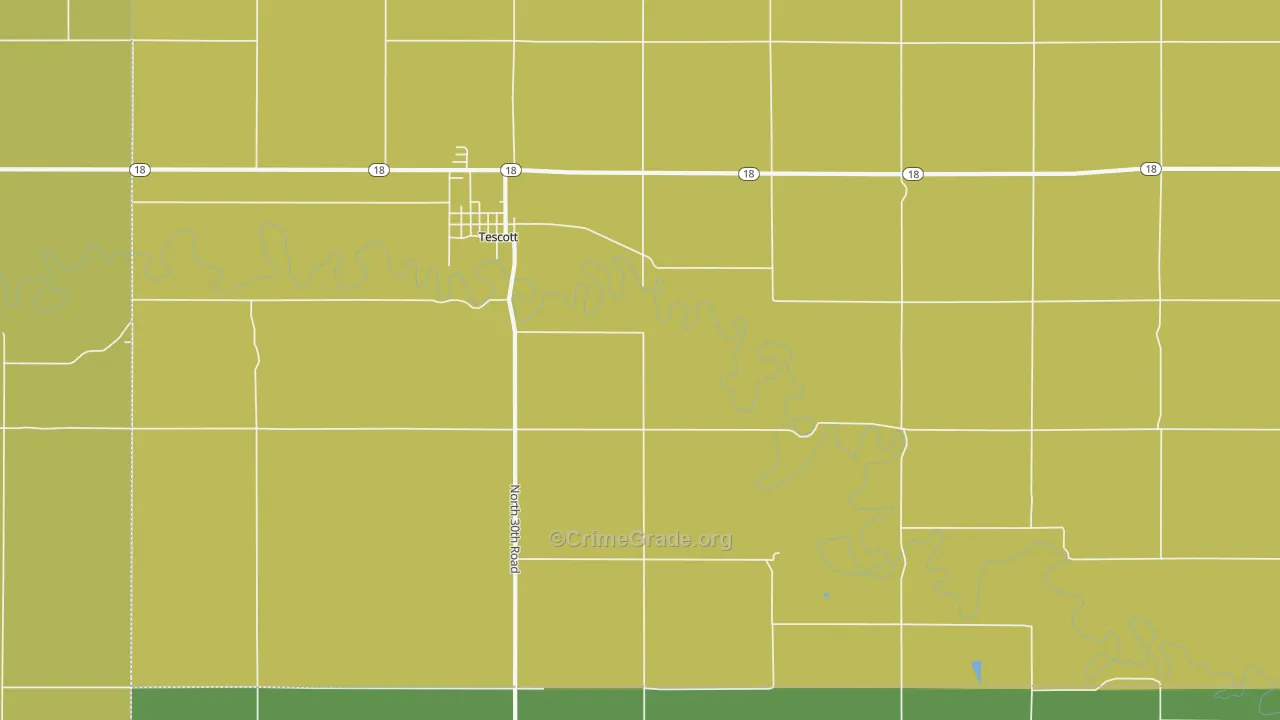 Morton, KS Map of Vandalism Rates