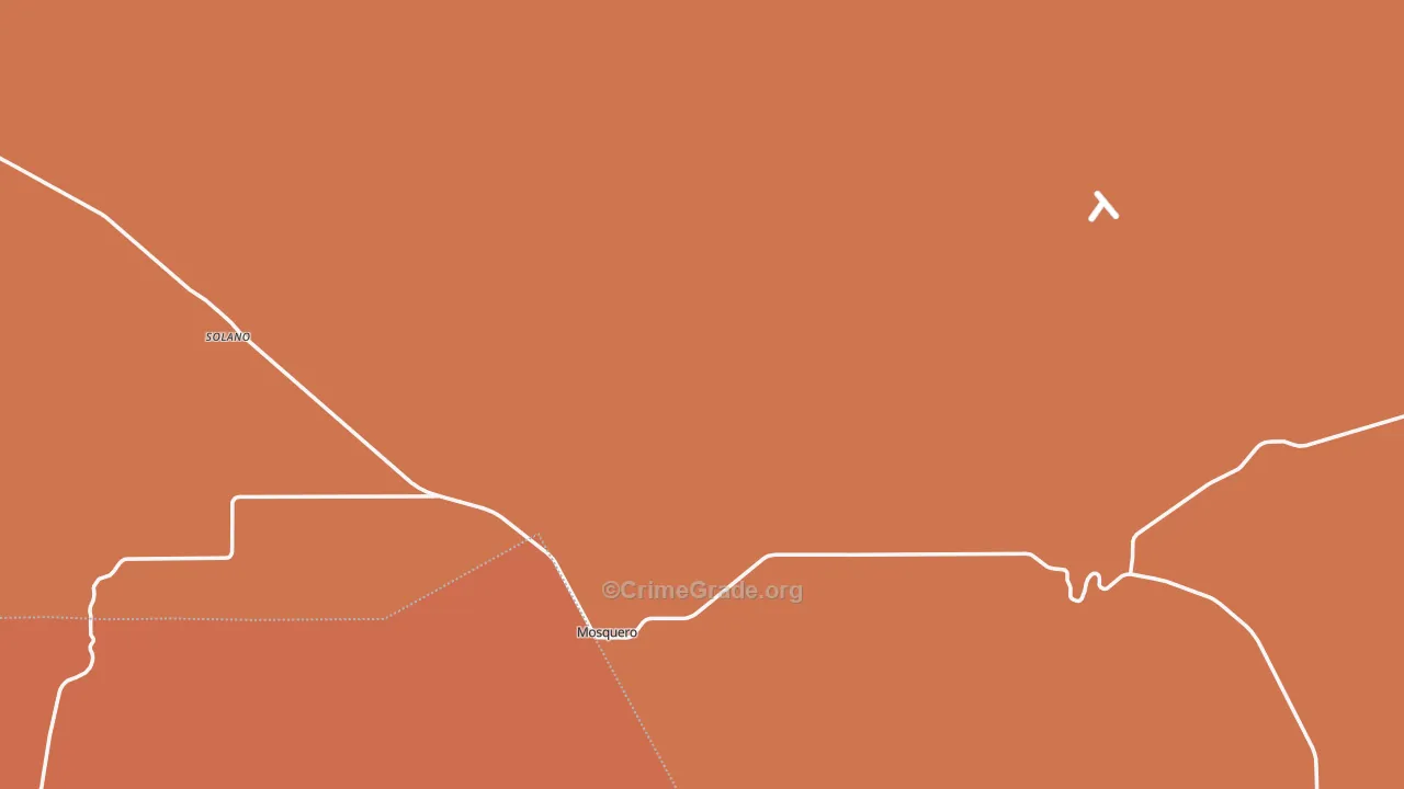 Mosquero, NM Map of Vandalism Rates