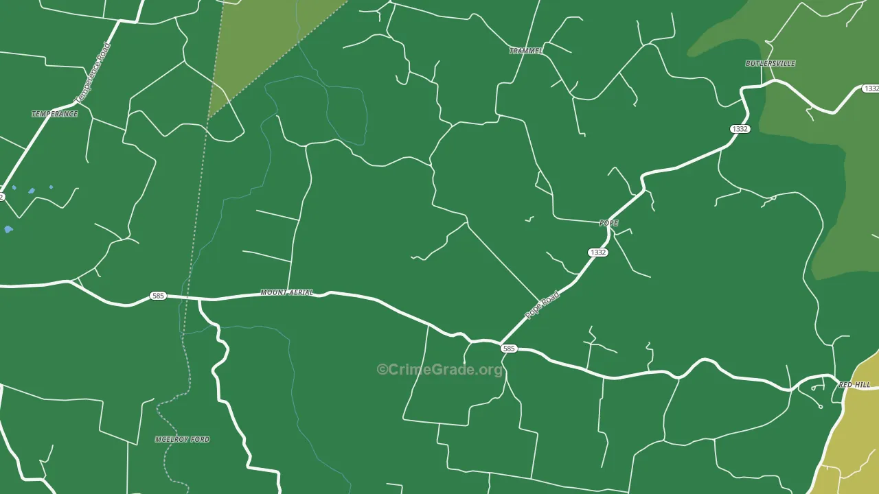 Mount Aerial, KY Map of Vandalism Rates
