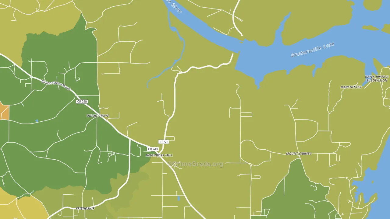 Mount Carmel, AL Map of Vandalism Rates