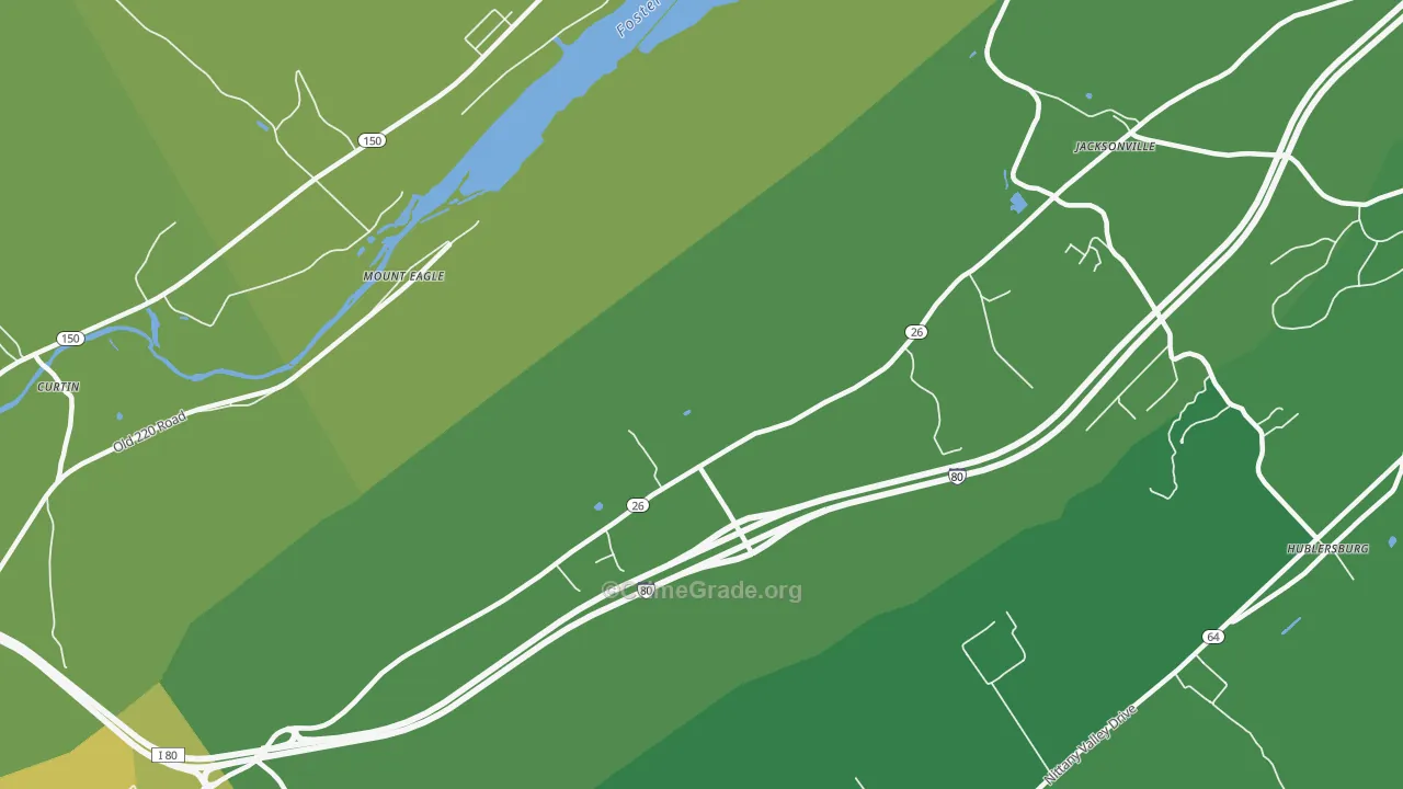 Mount Eagle, PA Map of Vandalism Rates