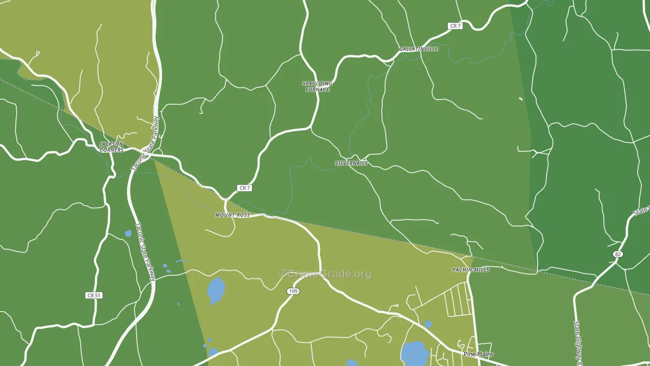 Mount Ross, NY Map of Vandalism Rates