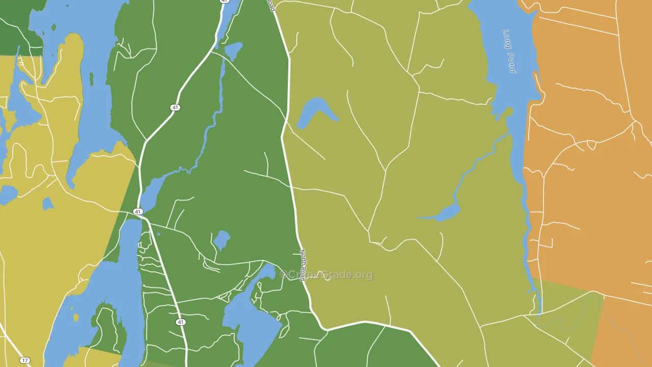 Mount Vernon, ME Map of Vandalism Rates
