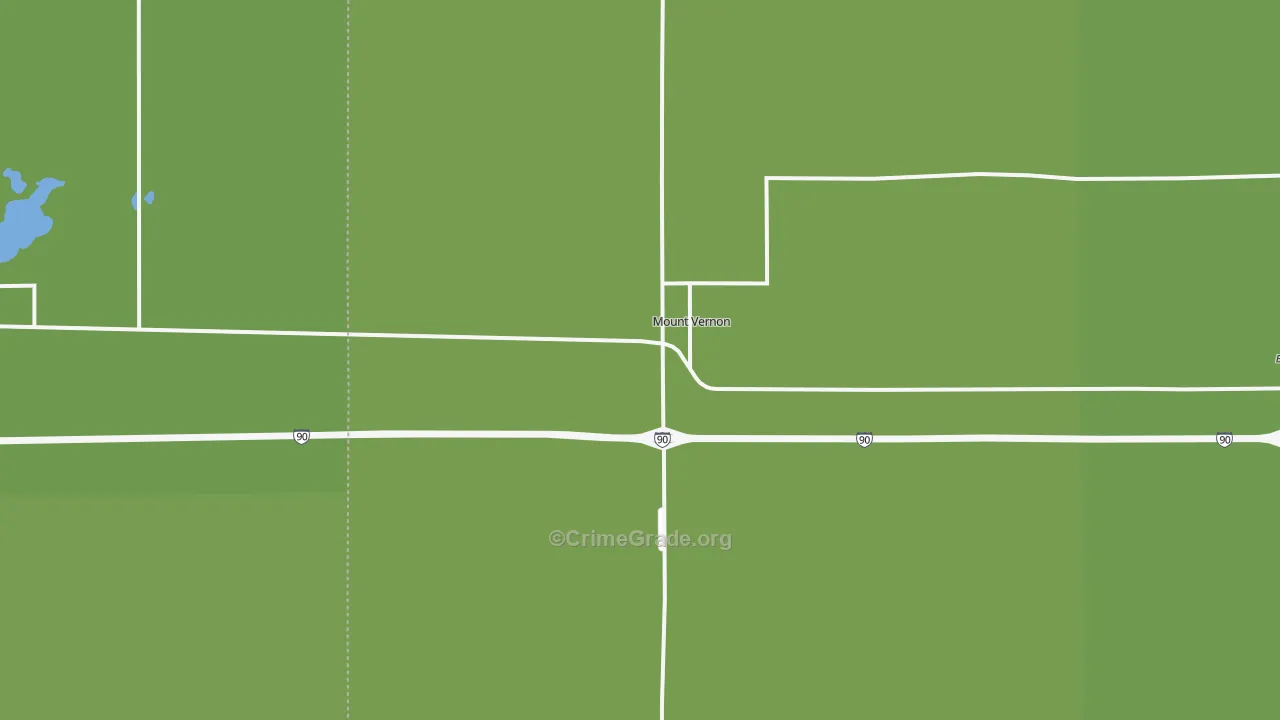 Mount Vernon, SD Map of Vandalism Rates