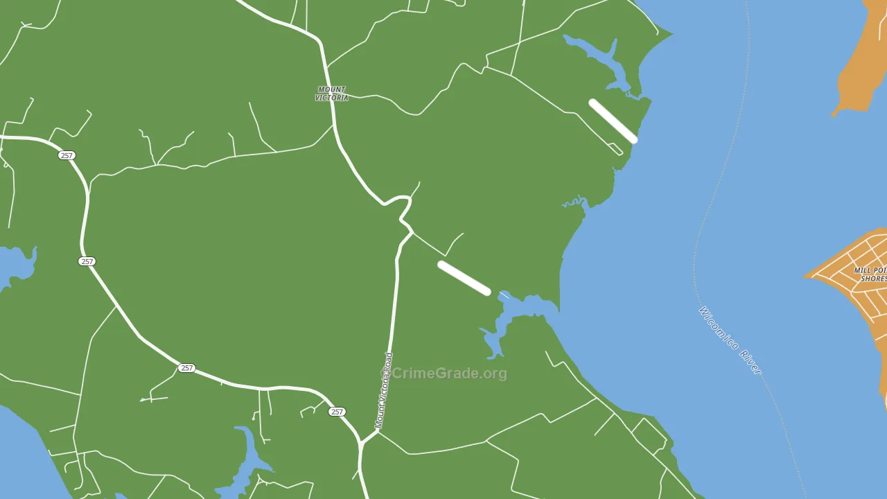 Mount Victoria, MD Map of Vandalism Rates