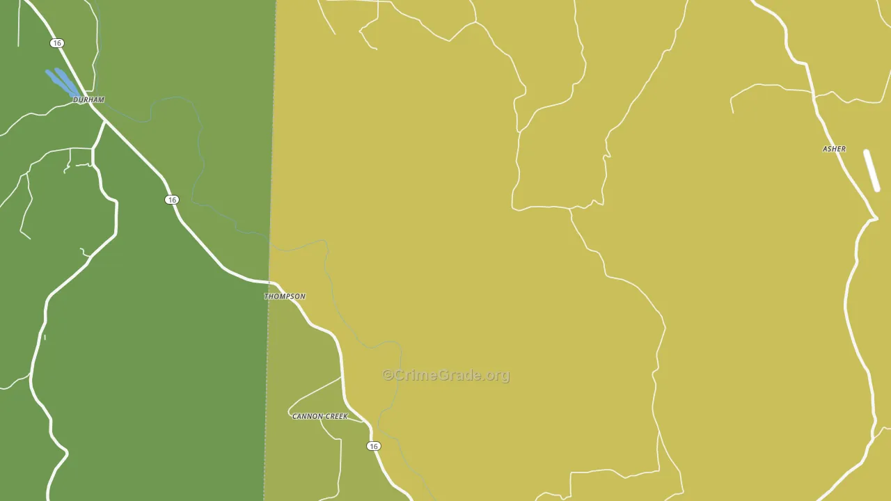 Mountain Crest, AR Map of Vandalism Rates