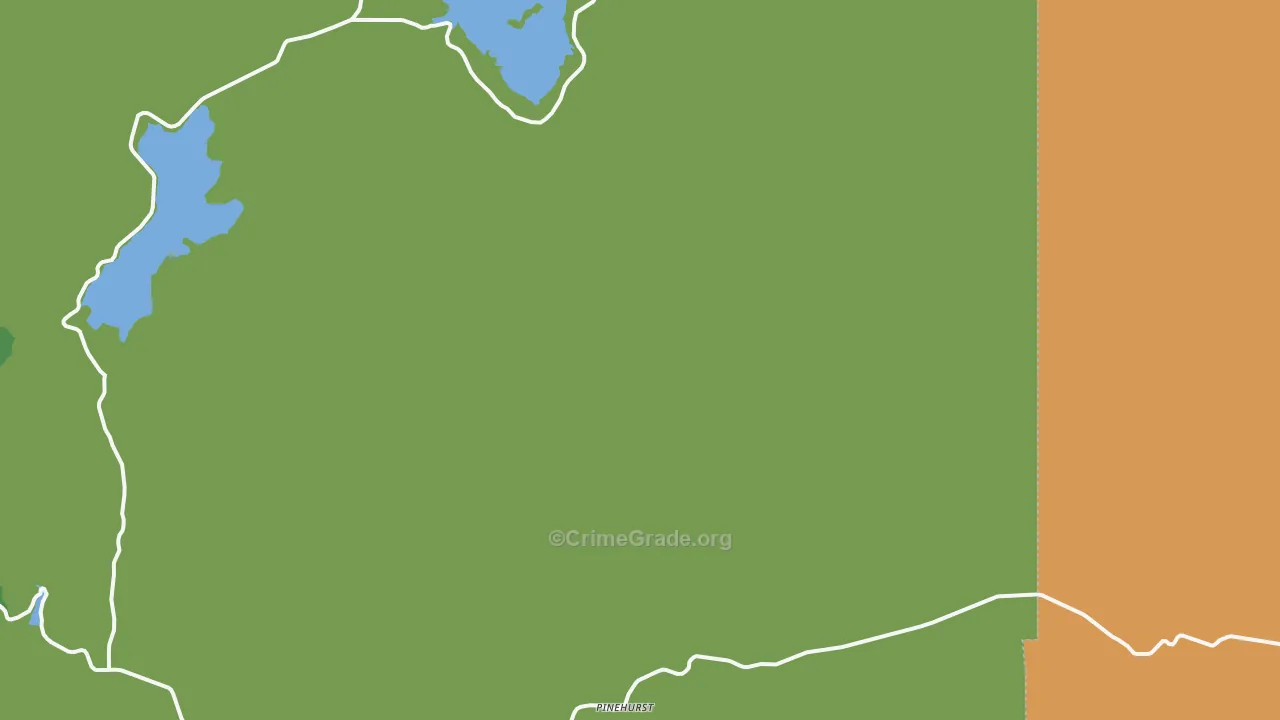 Mountain View, OR Map of Vandalism Rates