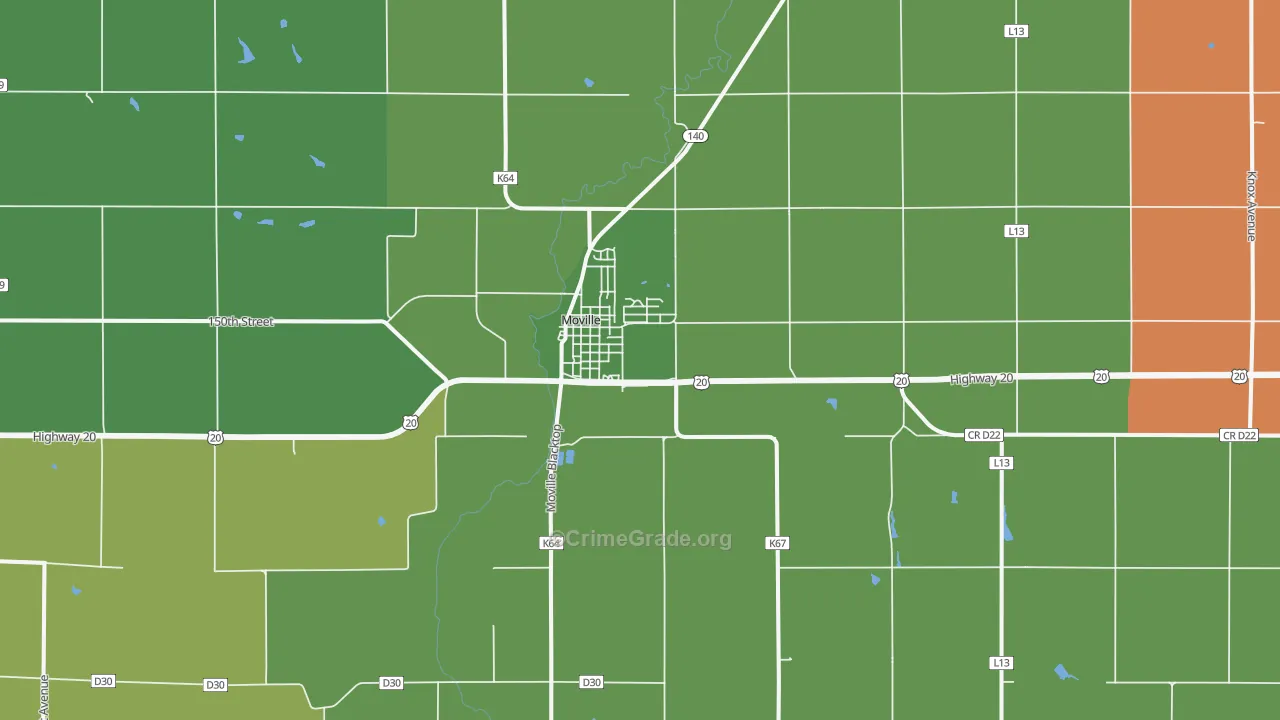 Moville, IA Map of Vandalism Rates