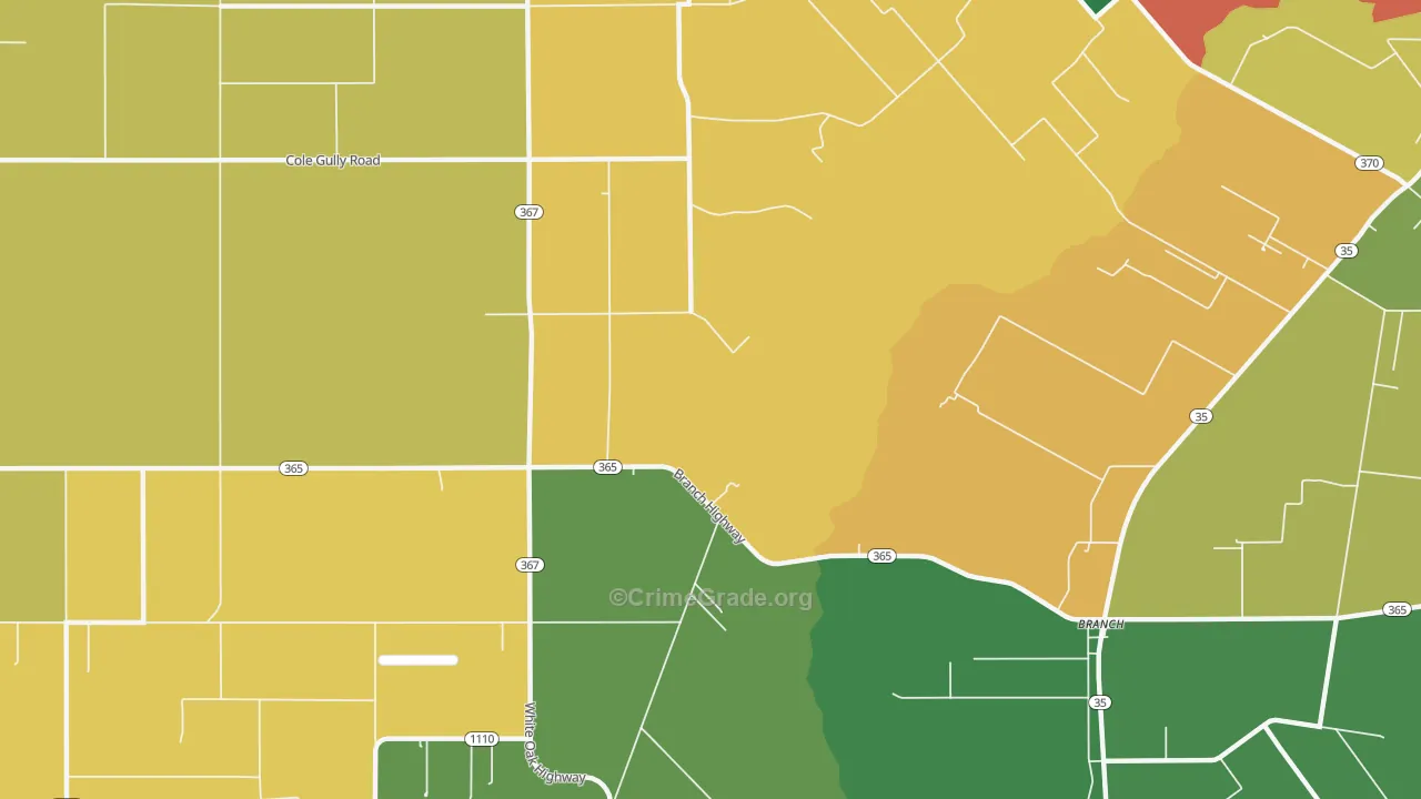 Mowata, LA Map of Vandalism Rates