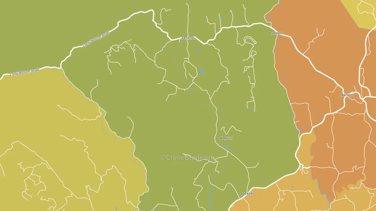 Moxley, NC Map of Vandalism Rates