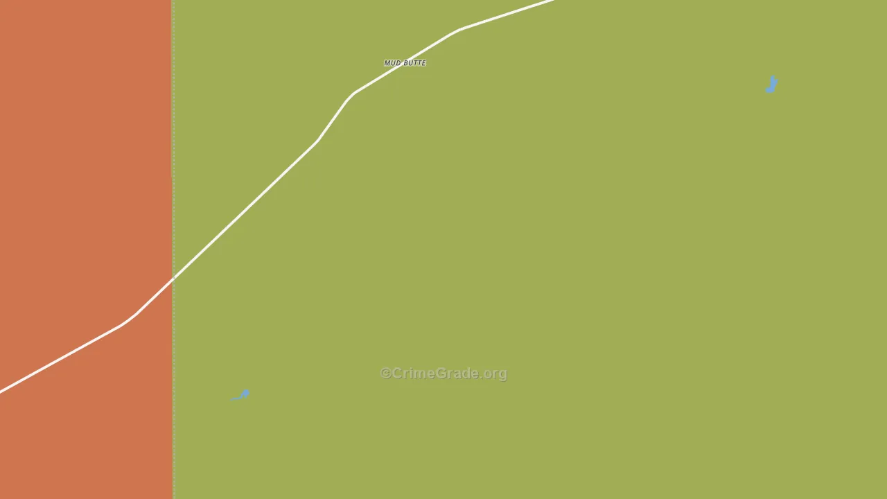 Mud Butte, SD Map of Vandalism Rates