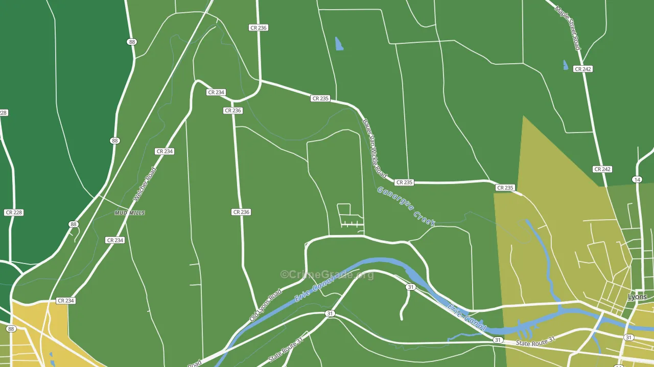Mud Mills, NY Map of Vandalism Rates