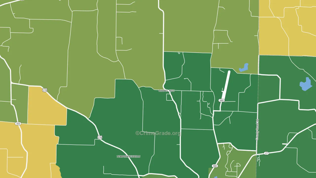 Muddyfork, AR Map of Vandalism Rates