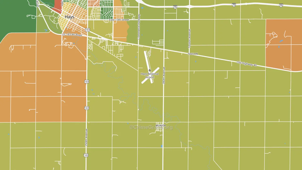 Munjor, KS Map of Vandalism Rates