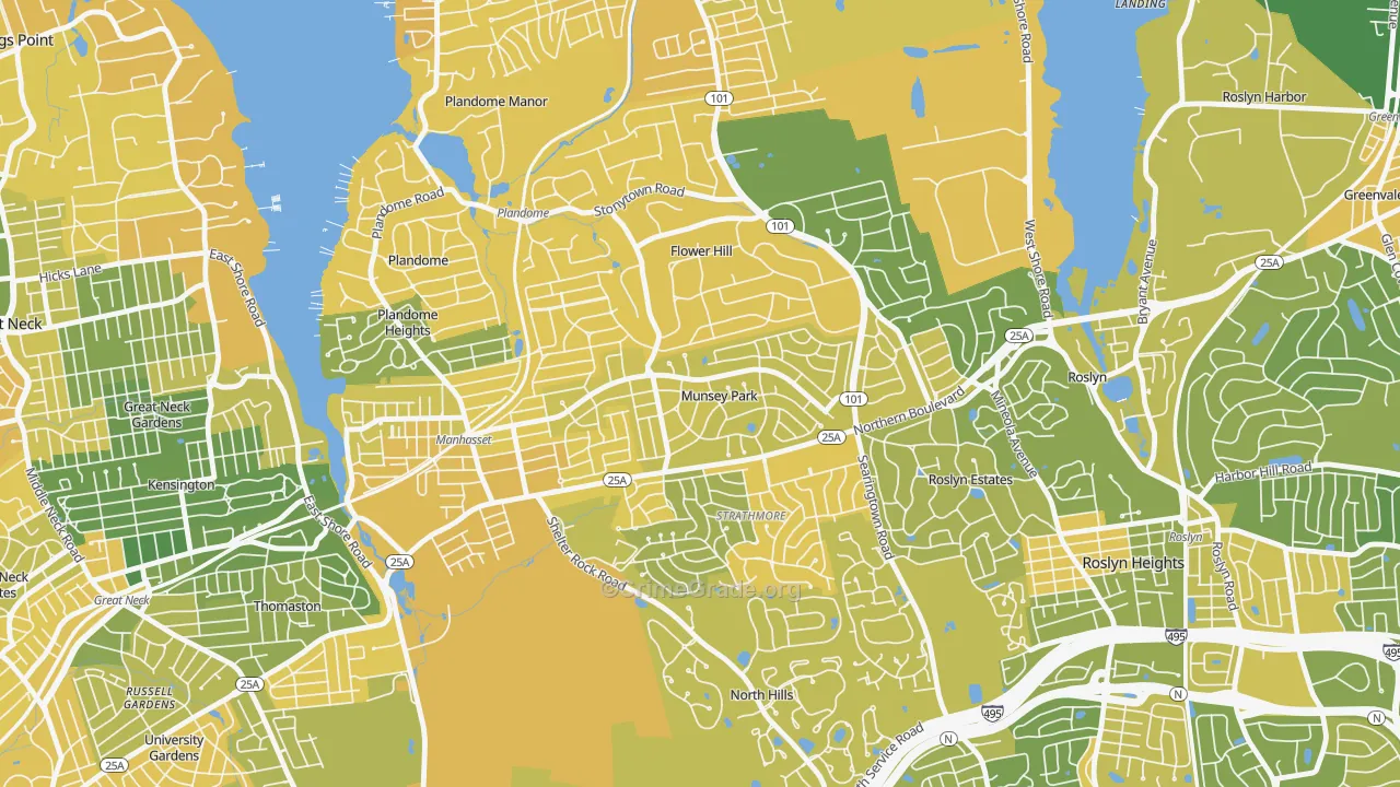 Munsey Park, NY Map of Vandalism Rates