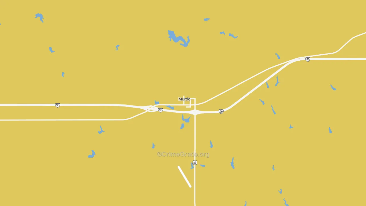 Murdo, SD Map of Vandalism Rates