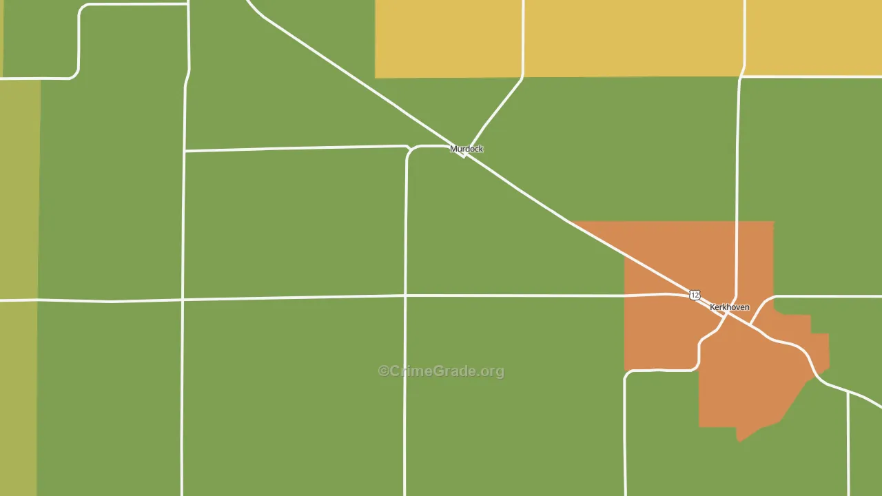 Murdock, MN Map of Vandalism Rates