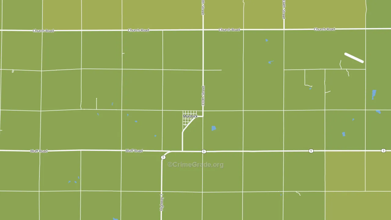 Murdock, NE Map of Vandalism Rates