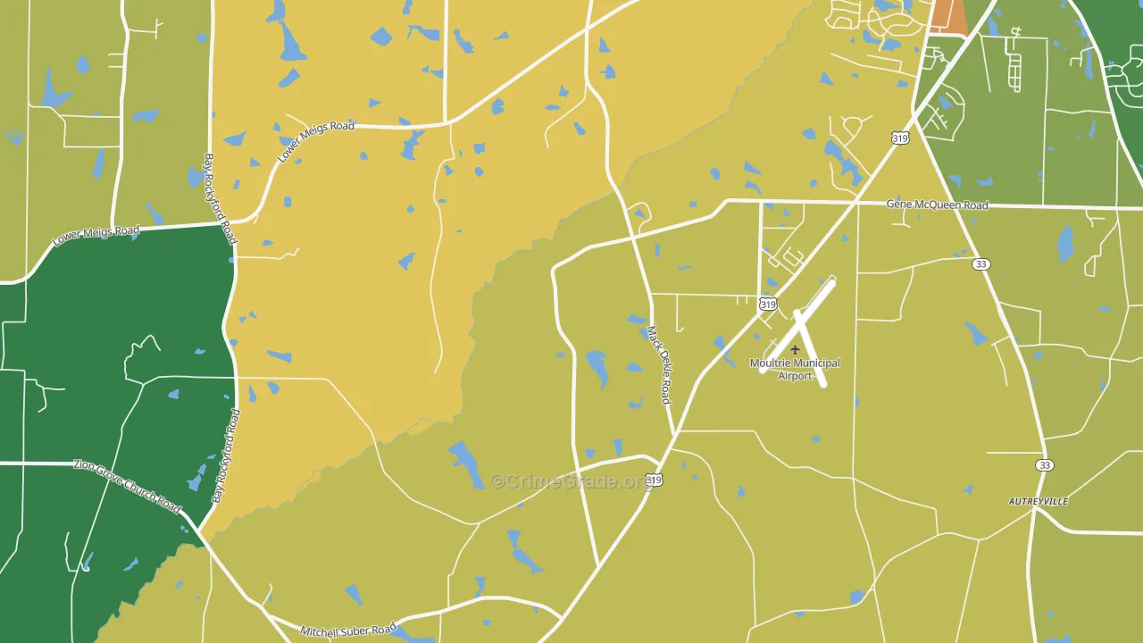 Murphy, GA Map of Vandalism Rates