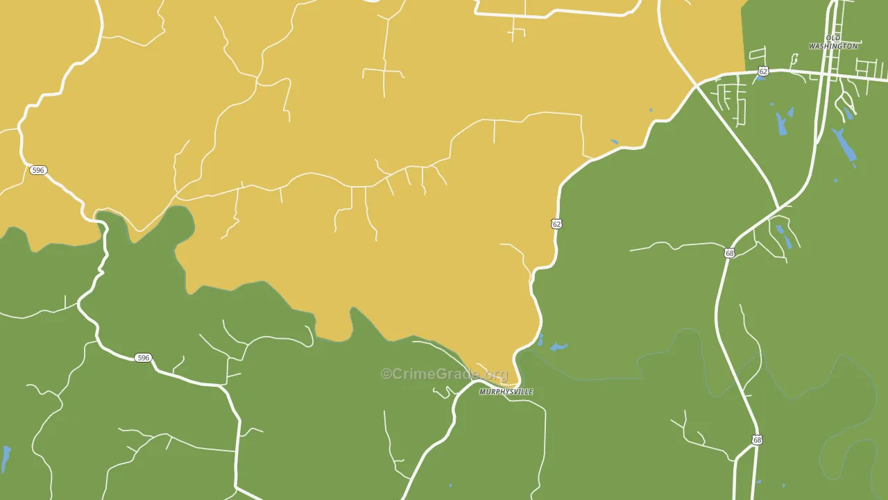 Murphysville, KY Map of Vandalism Rates