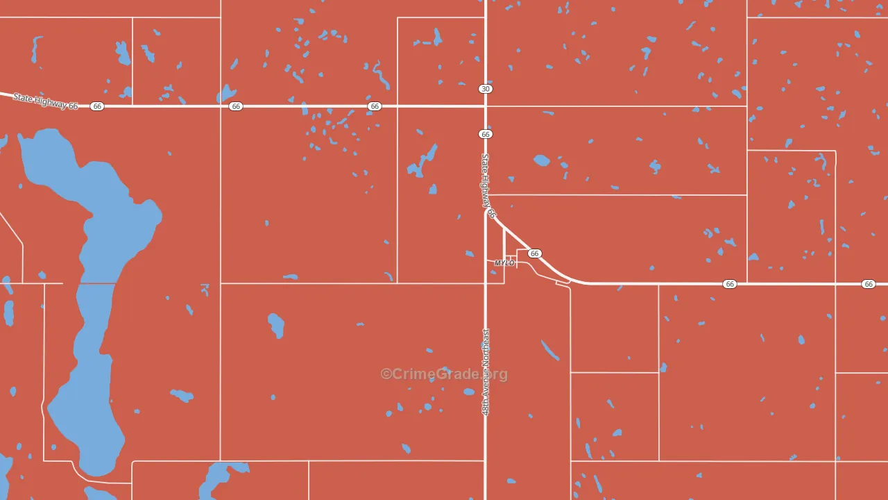 Mylo, ND Map of Vandalism Rates