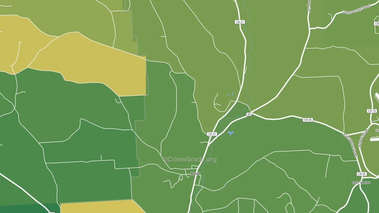 Nanticoke, NY Map of Vandalism Rates