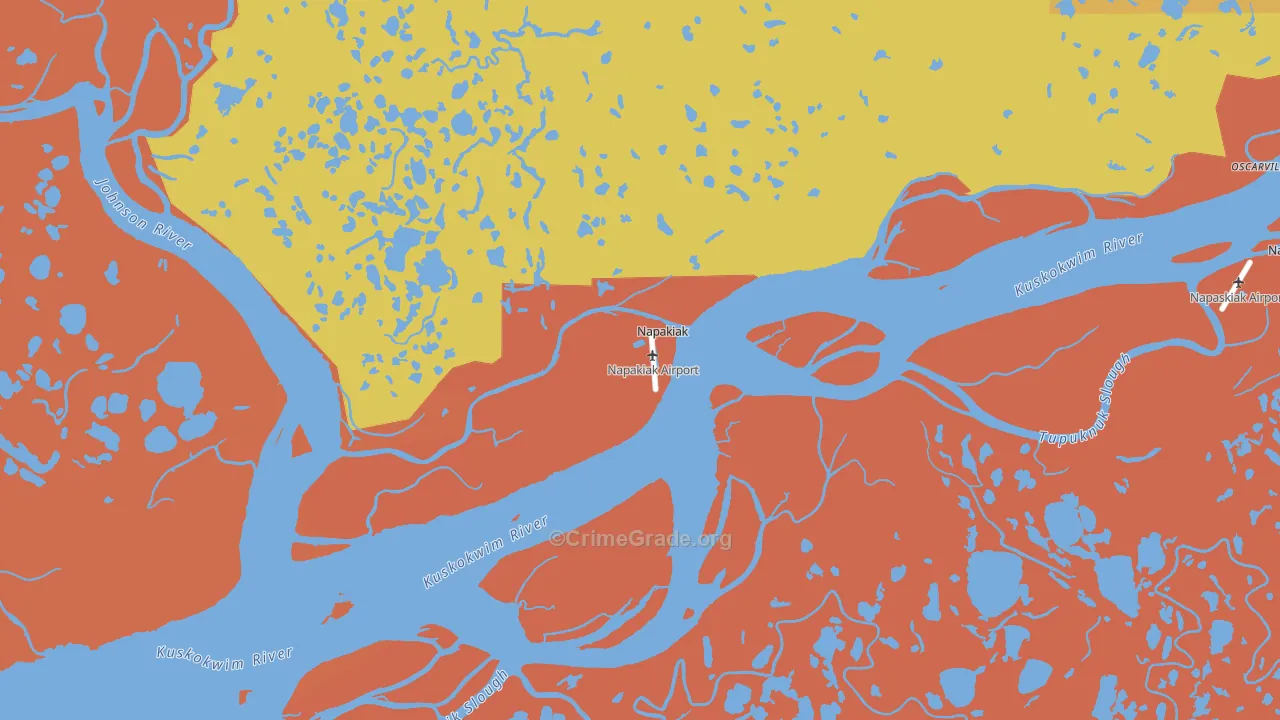 Napakiak, AK Map of Vandalism Rates