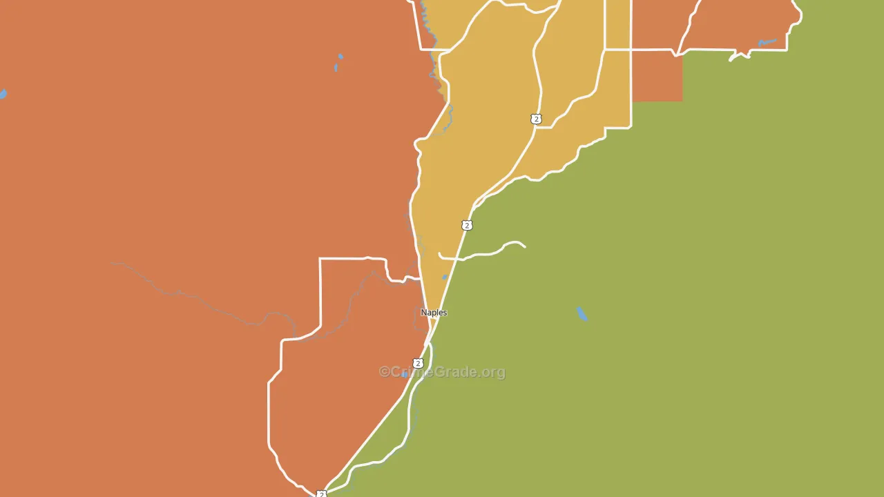 Naples, ID Map of Vandalism Rates