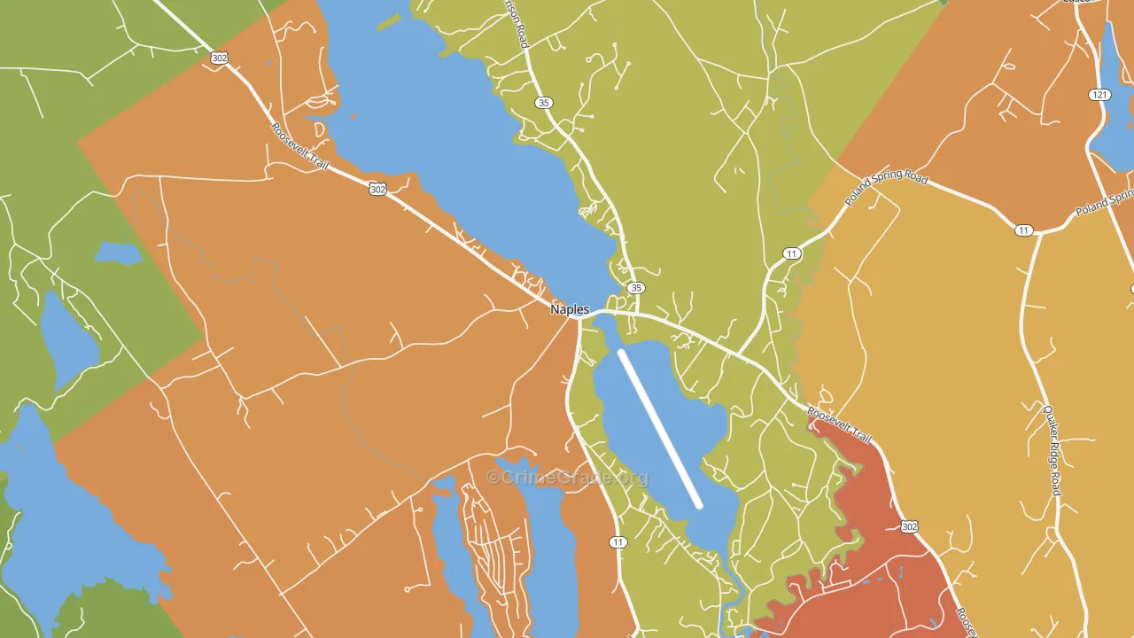 Naples, ME Map of Vandalism Rates