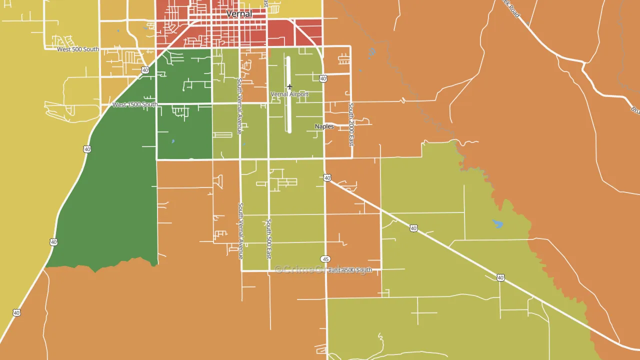 Naples, UT Map of Vandalism Rates