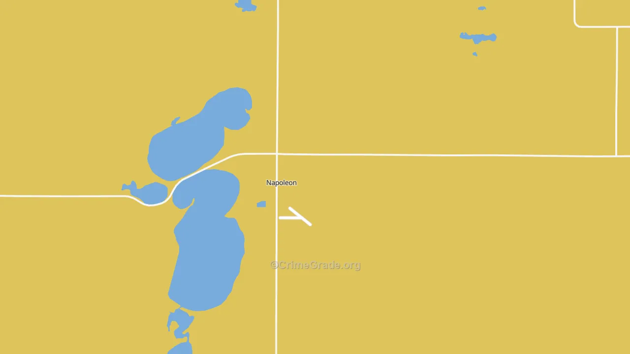 Napoleon, ND Map of Vandalism Rates