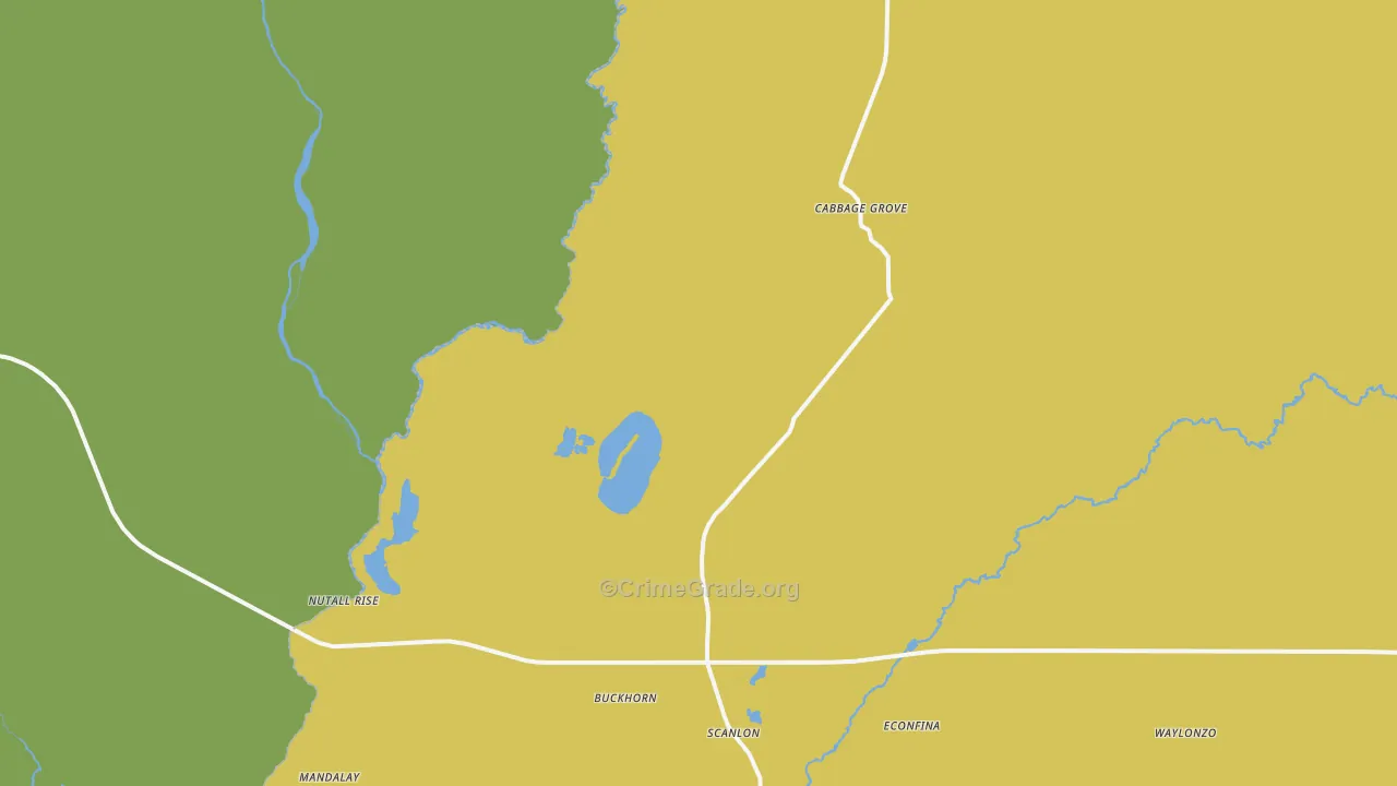 Nash, FL Map of Vandalism Rates
