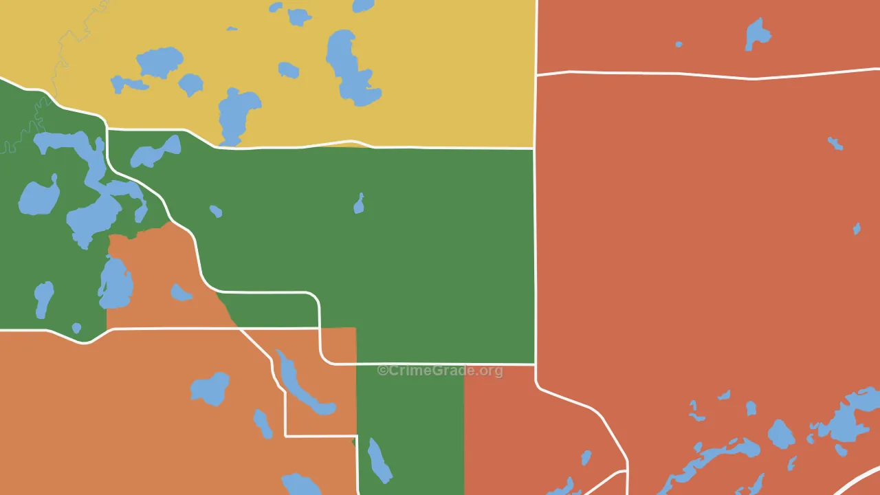 Nashwauk, MN Map of Vandalism Rates