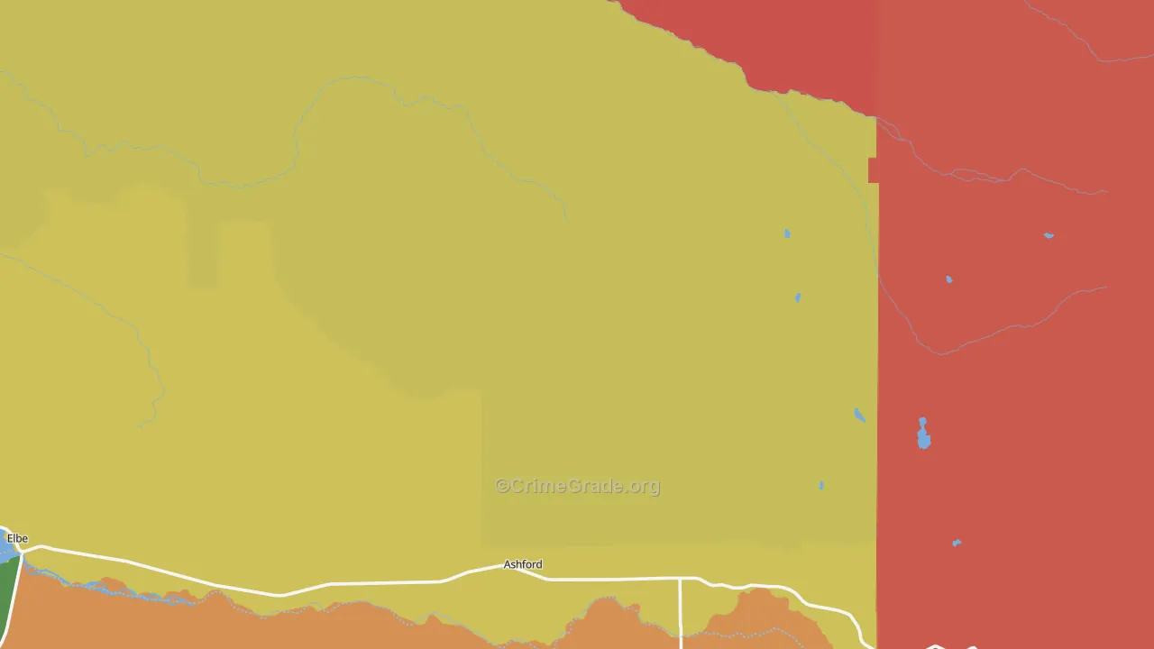 National, WA Map of Vandalism Rates