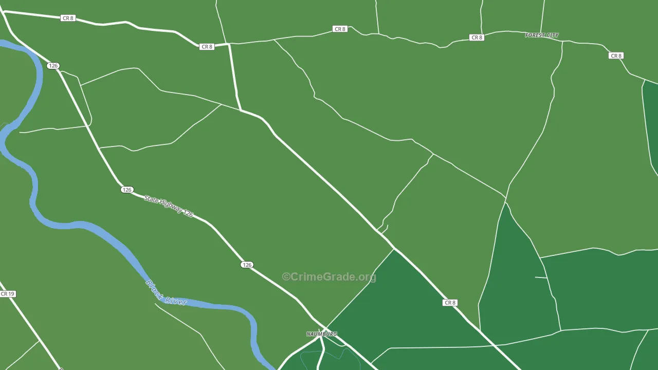 Naumburg, NY Map of Vandalism Rates