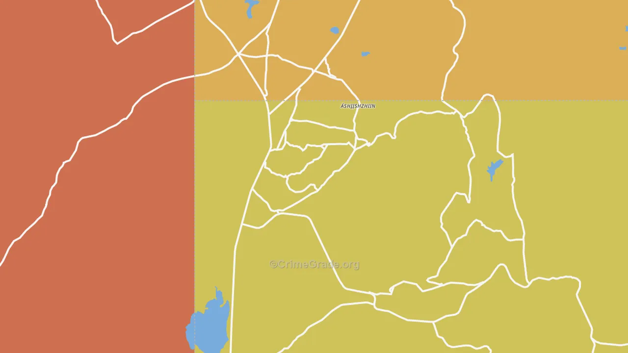 Navajo, NM Map of Vandalism Rates