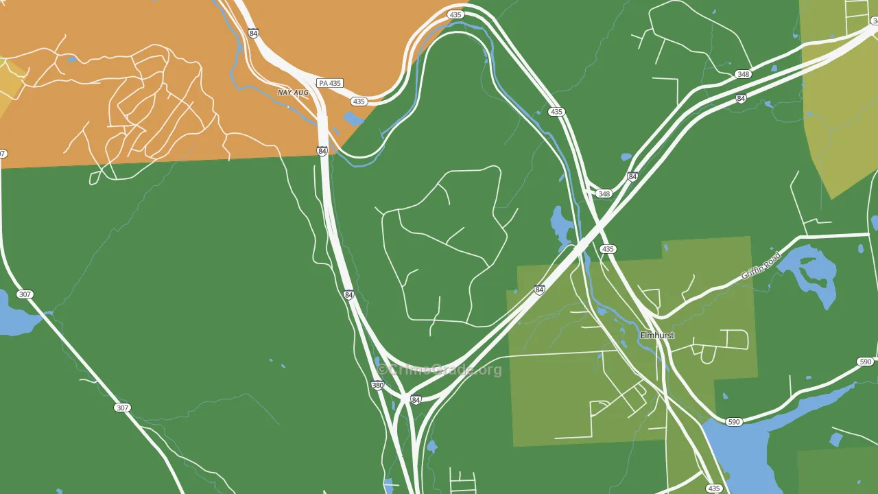 Nay Aug, PA Map of Vandalism Rates