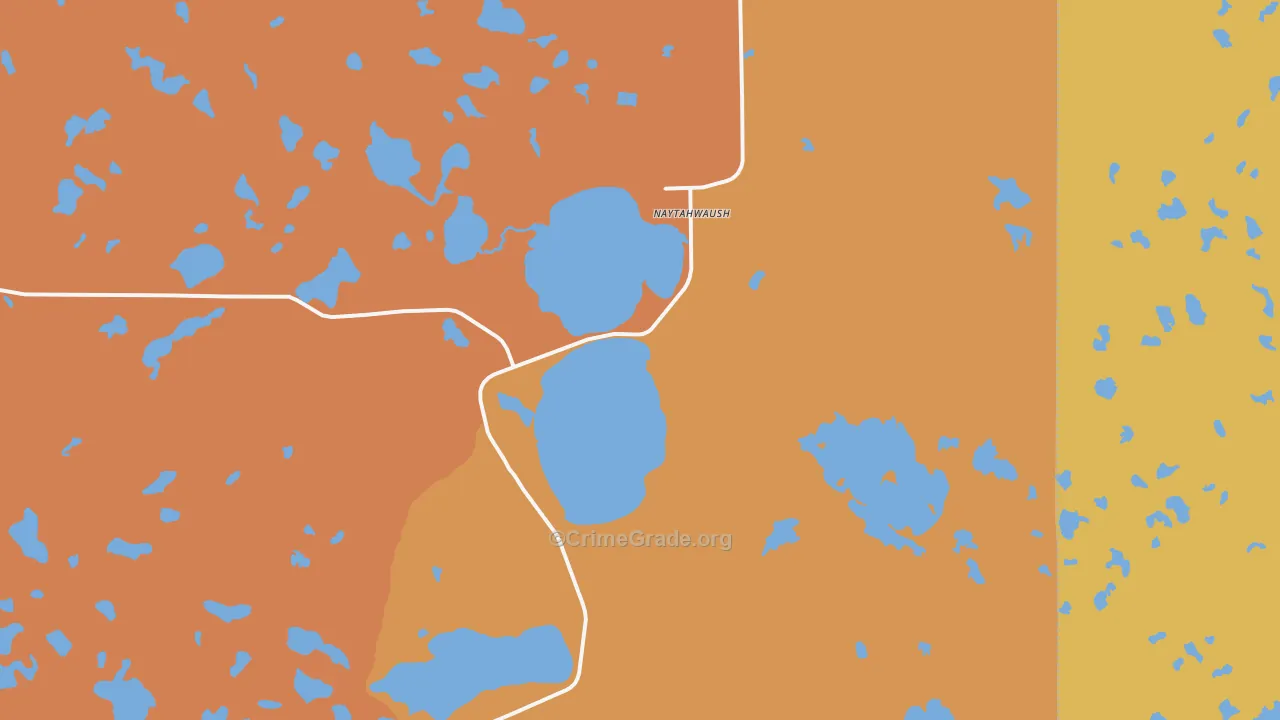 Naytahwaush, MN Map of Vandalism Rates